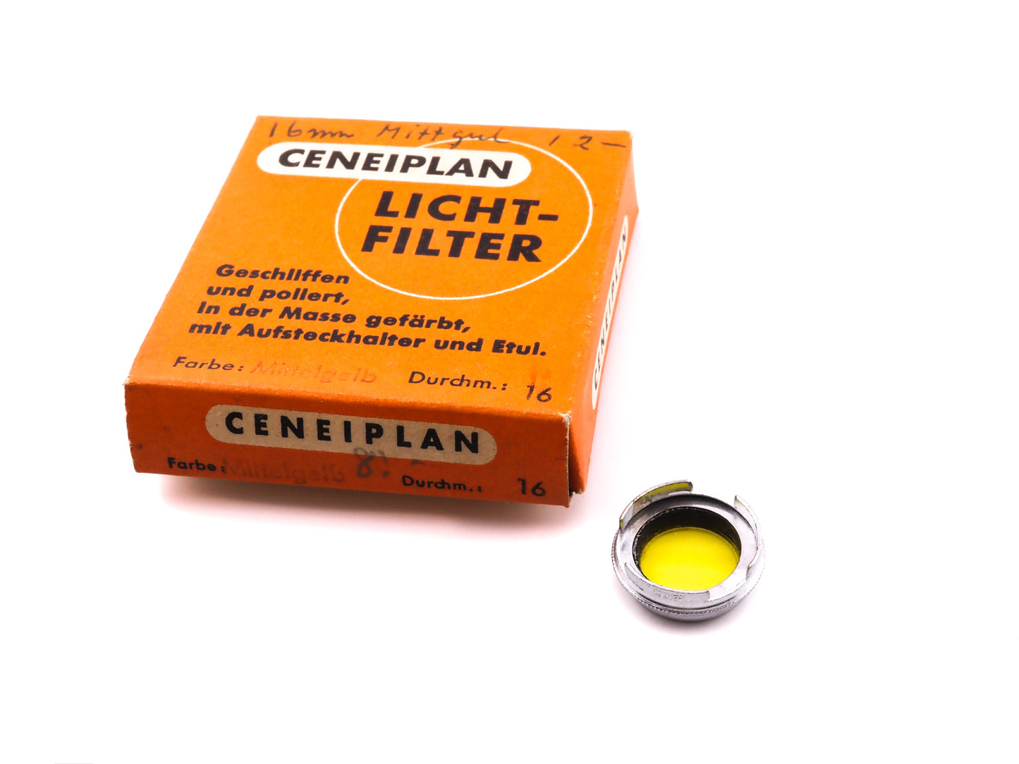 Ceneiplan 16mm Push-On Yellow Filter - Accessory