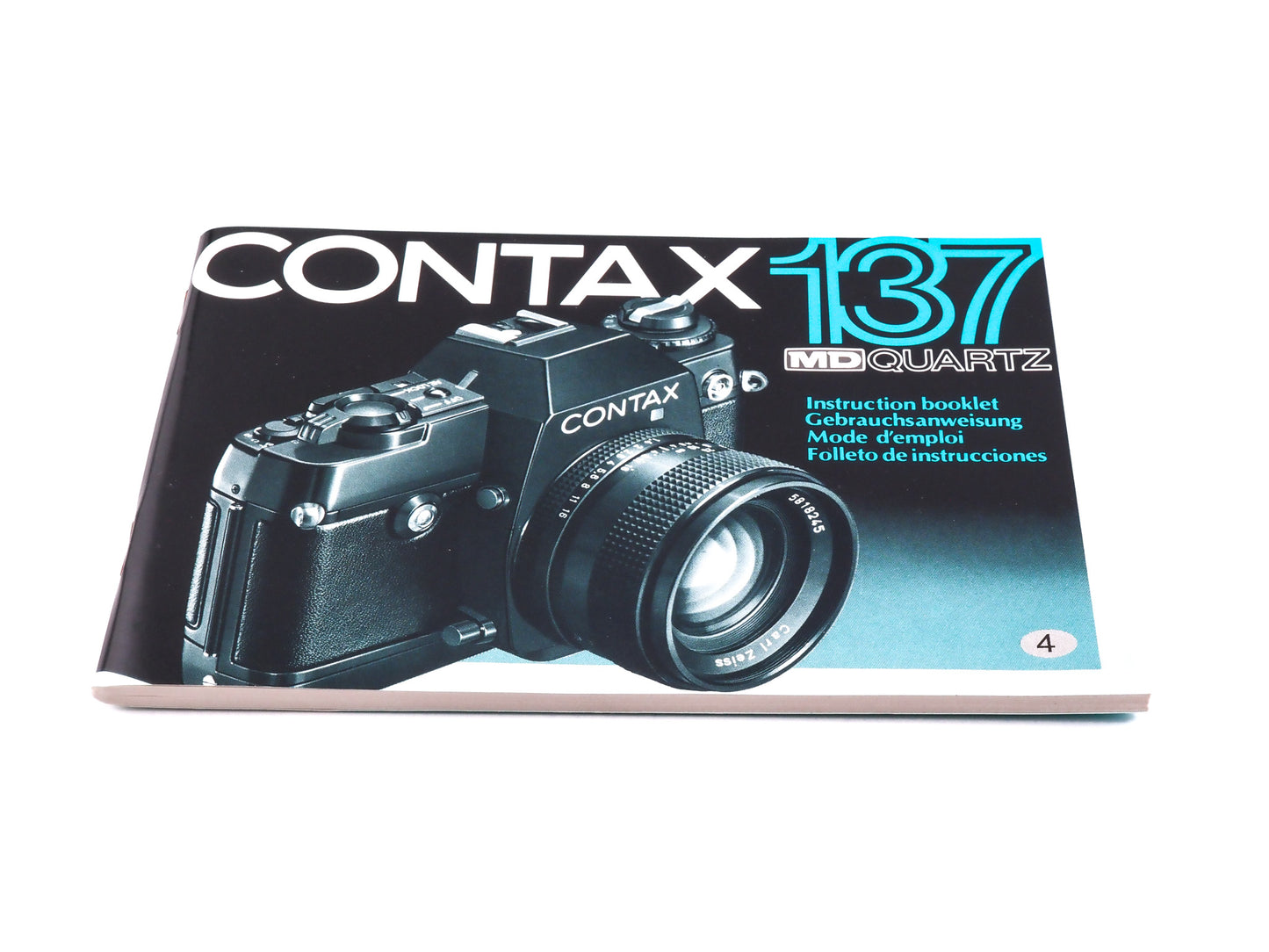 Contax Contax 137 MD Quartz Instructions - Accessory