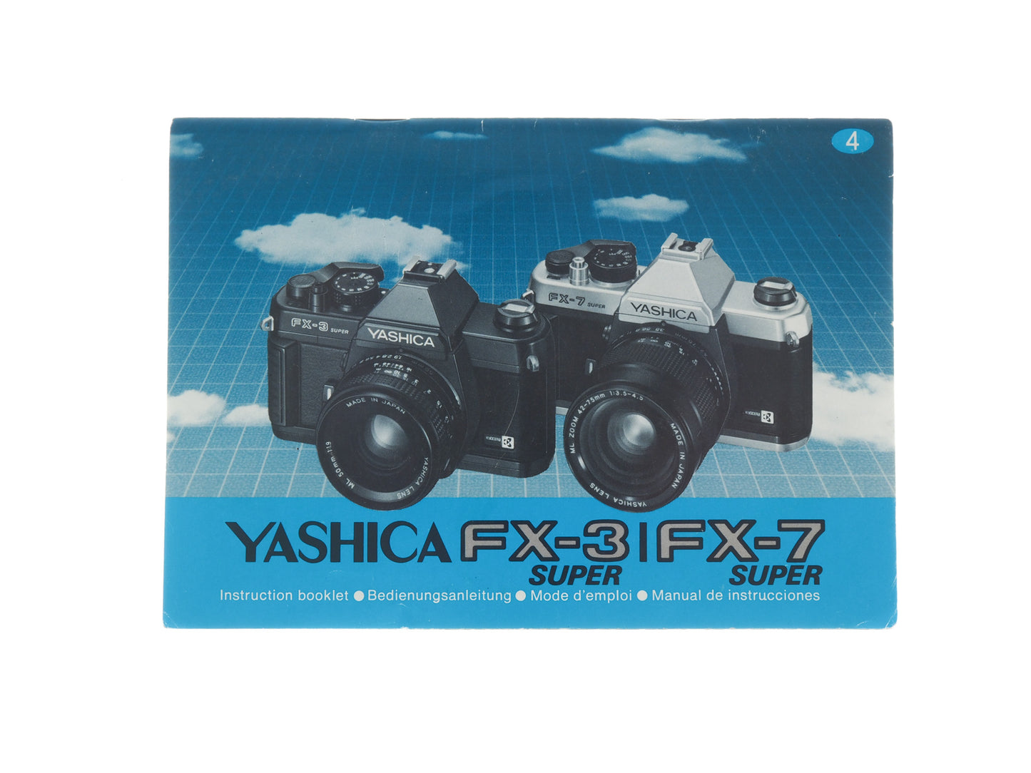 Yashica FX-3 Super / FX-7 Super Instructions