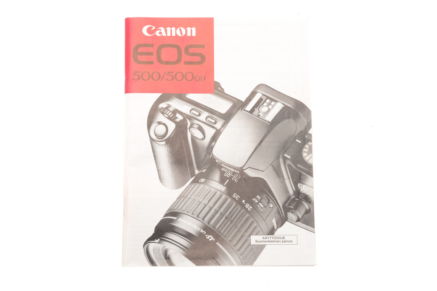 Canon EOS 500/500QD Instructions