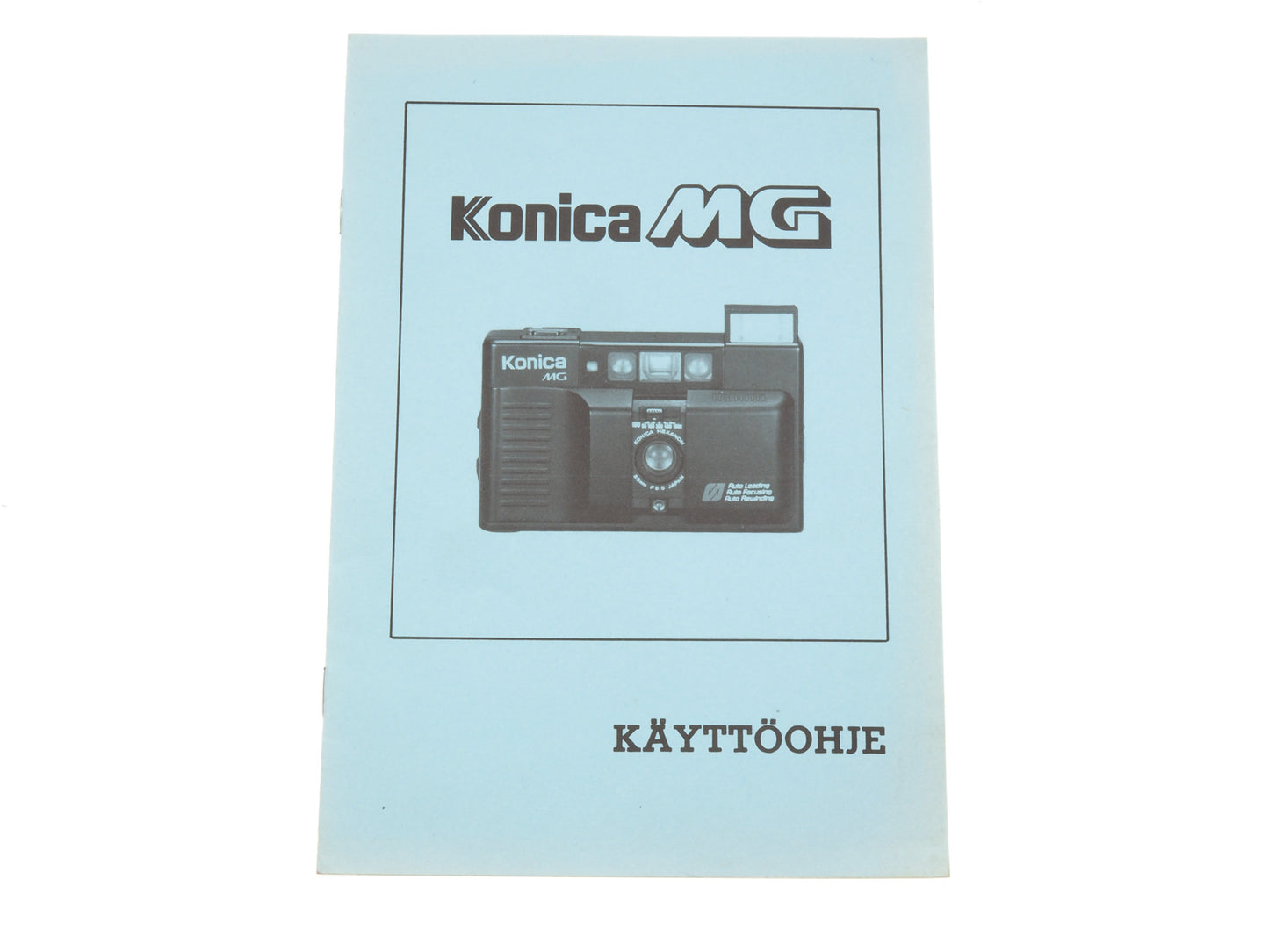 Konica MG Instructions