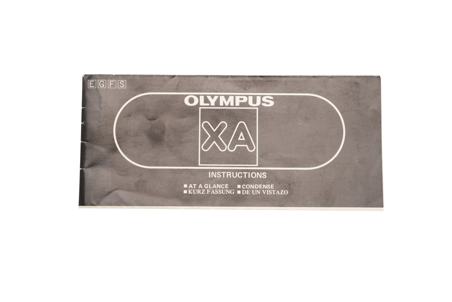 Olympus XA Instructions At a Glance