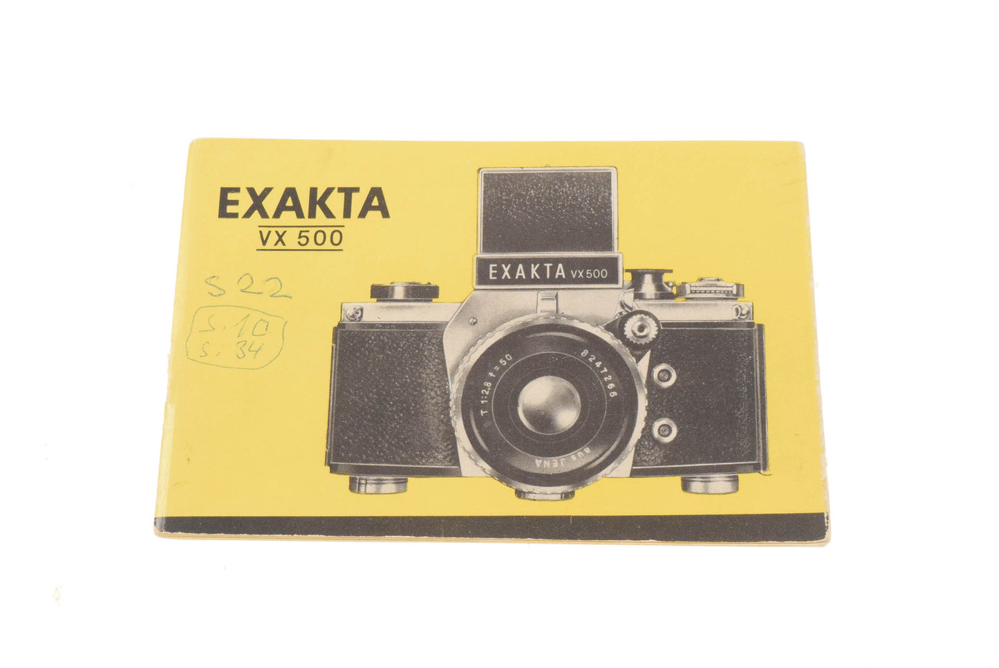 Exakta VX500 Instructions - Accessory