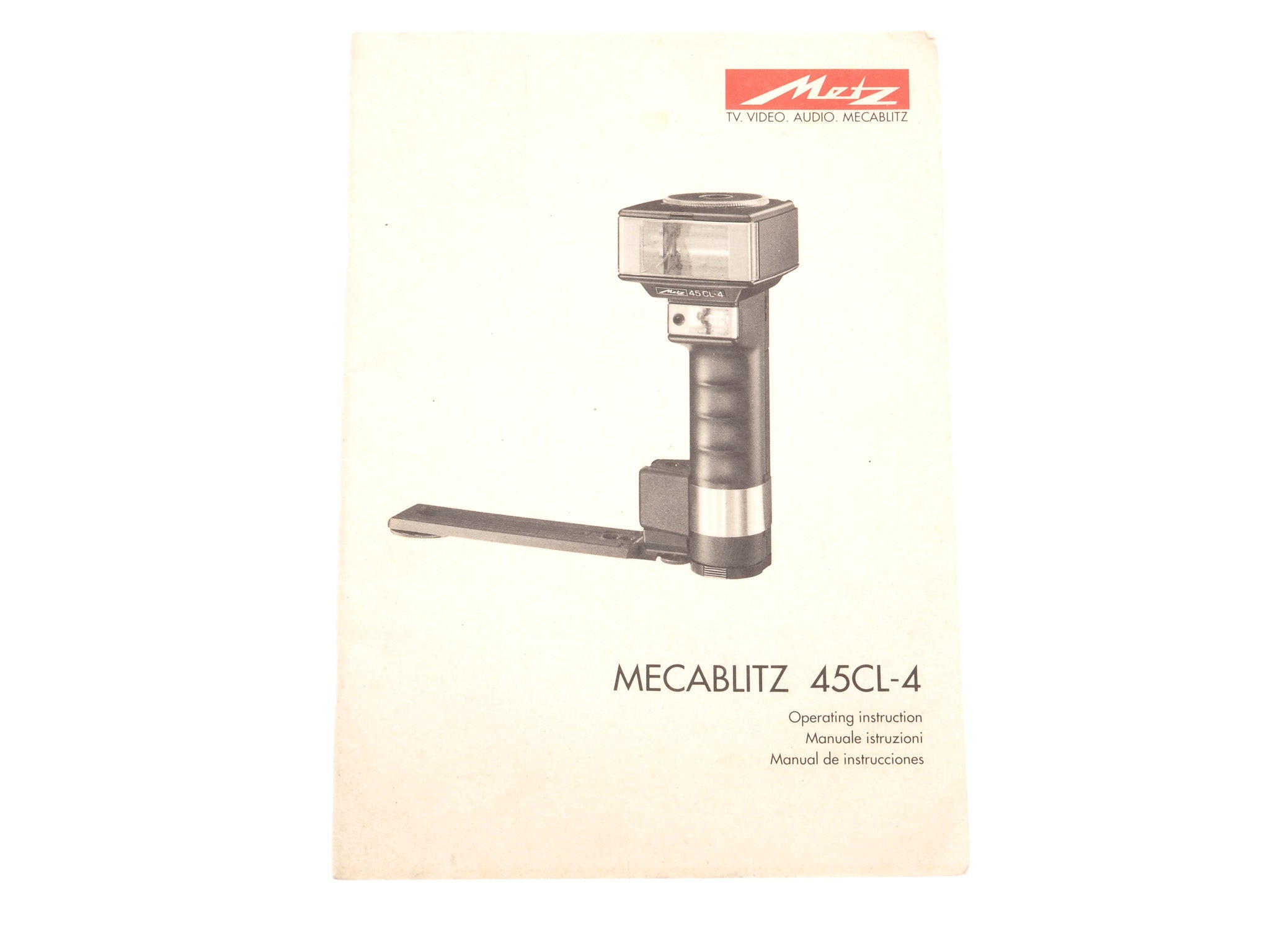 Metz Mecablitz 45CL-4 Instructions