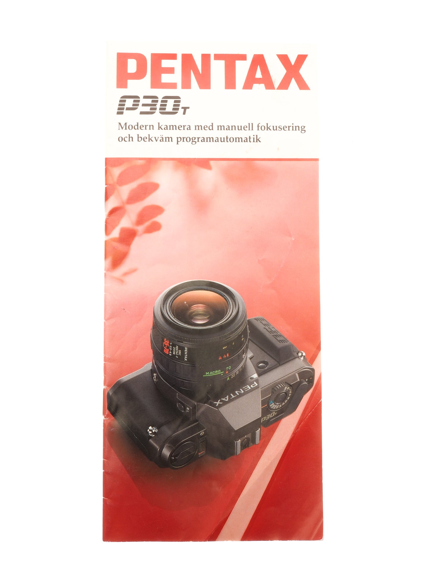 Pentax P30T Instructions
