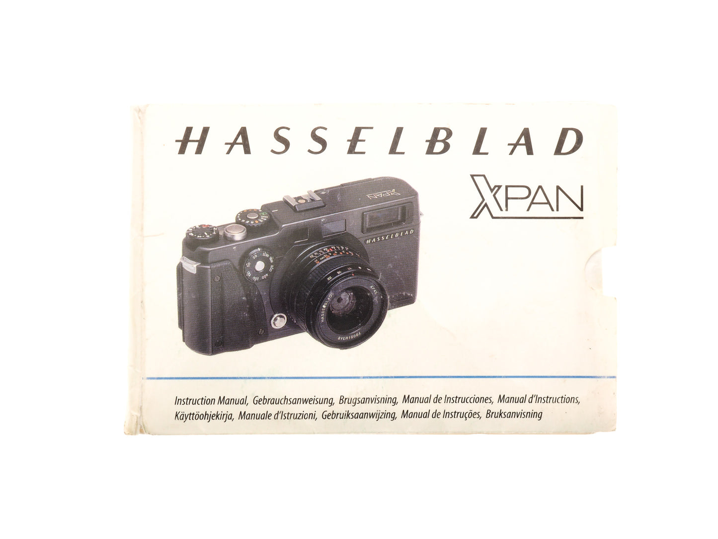 Hasselblad XPan Instructions - Accessory