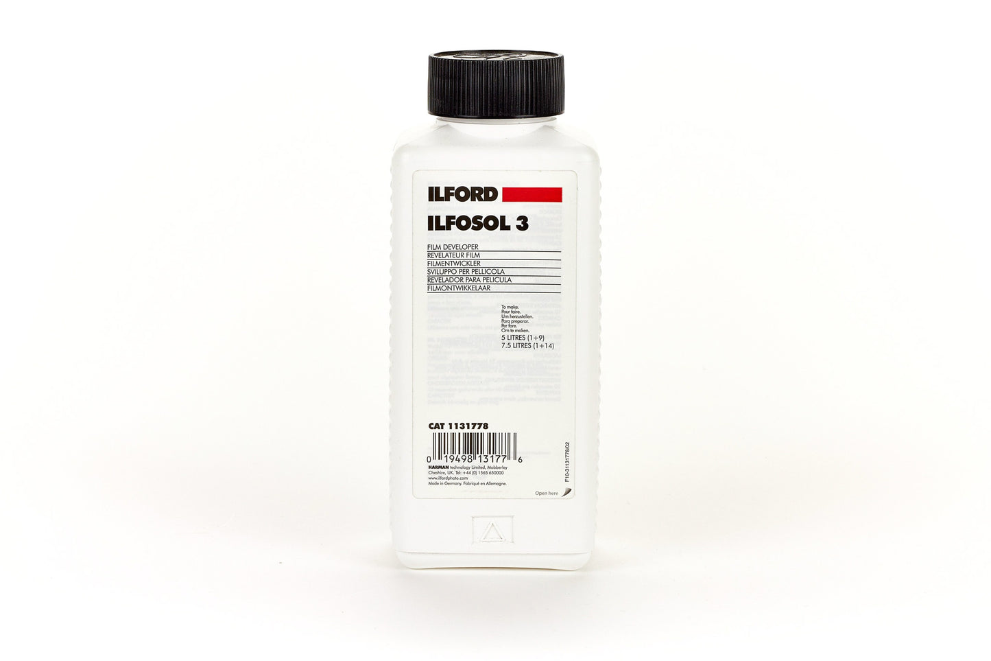 Ilford Ilfosol 3 500ml Film Developer