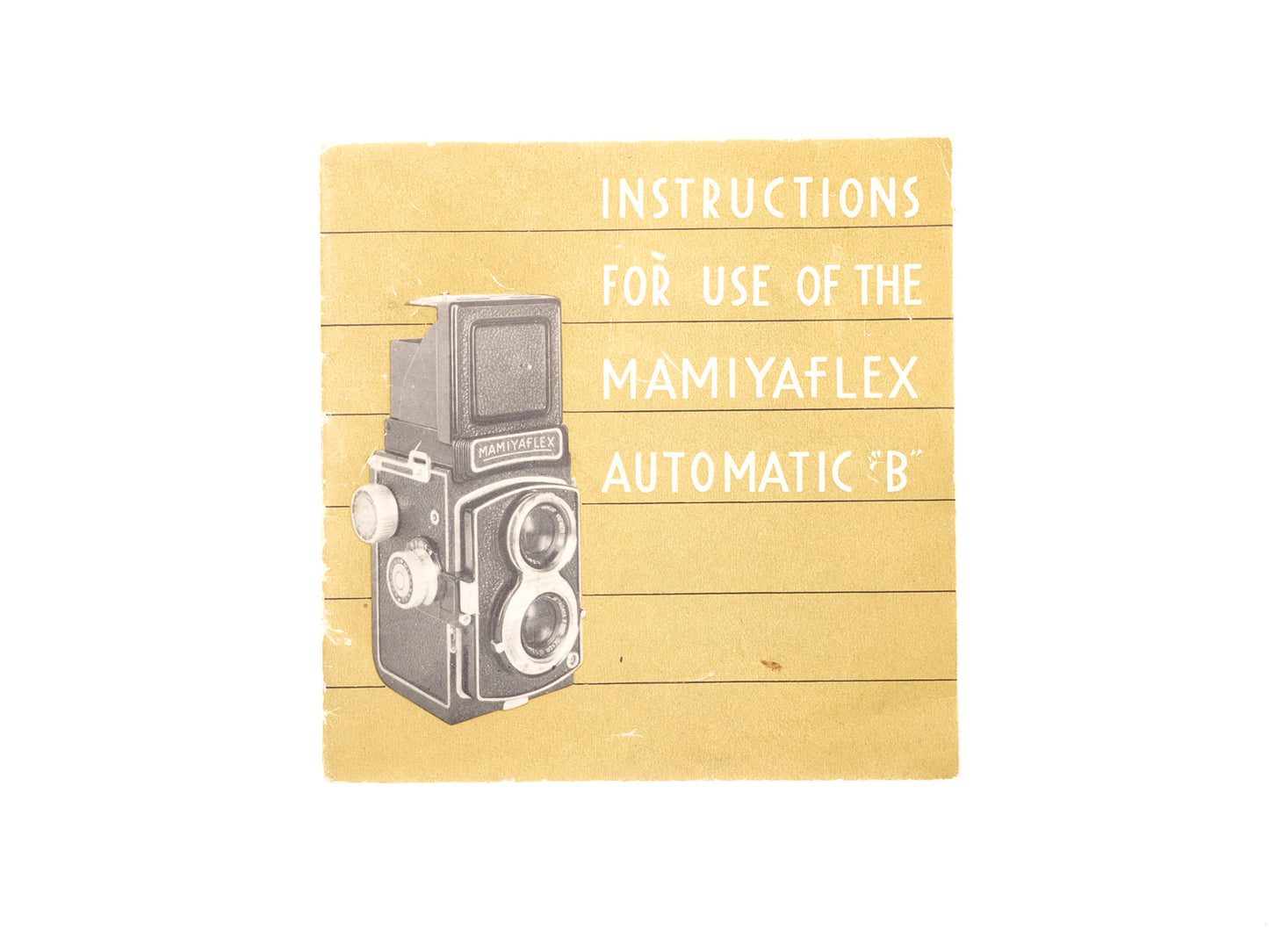Mamiya Mamiyaflex B Instructions - Accessory