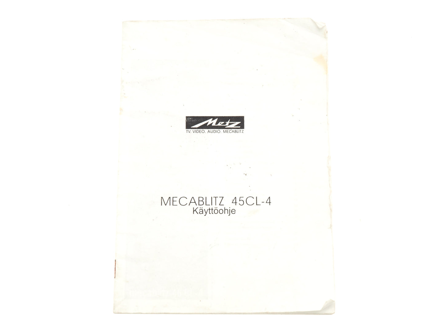 Metz Mecablitz 45CL-4 Instructions - Accessory