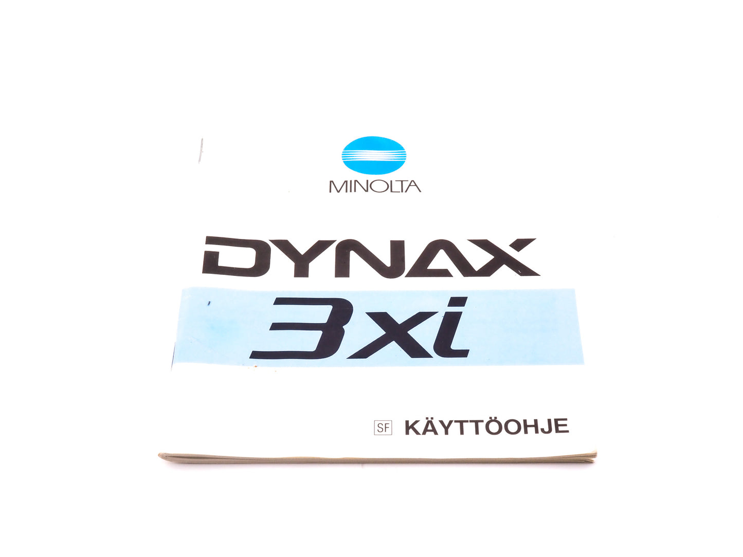 Minolta Dynax 3xi Instructions - Accessory