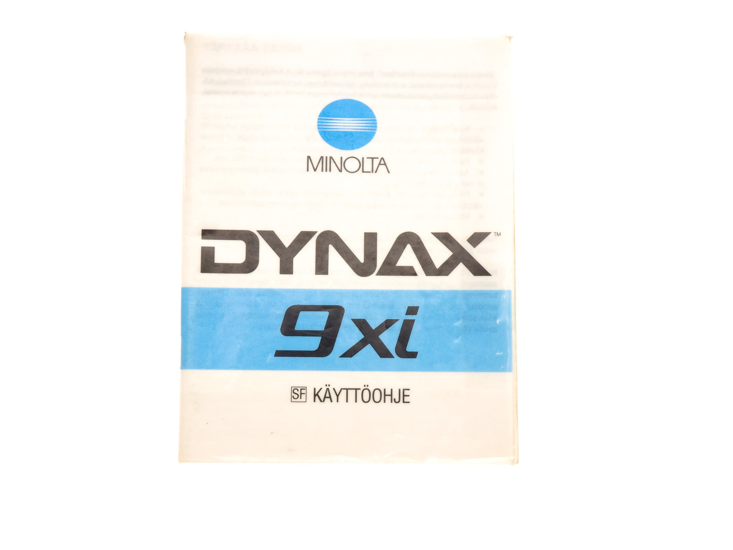 Minolta Dynax 9 XI Instructions - Accessory