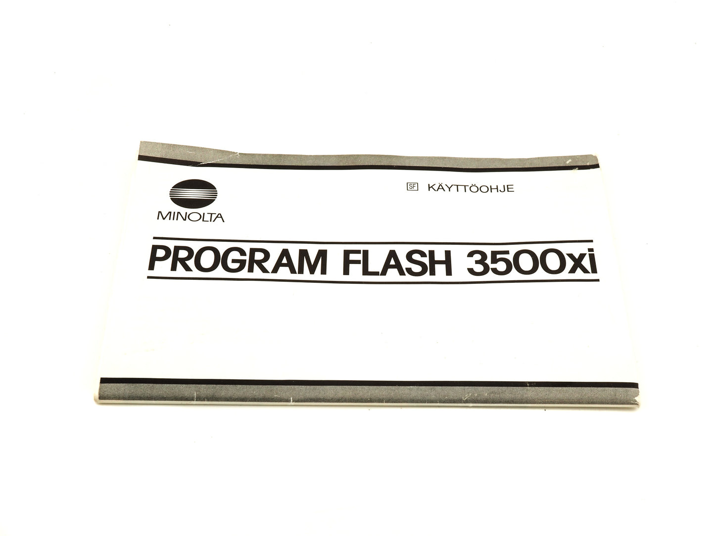 Minolta Program Flash 3500xi Instructions - Accessory