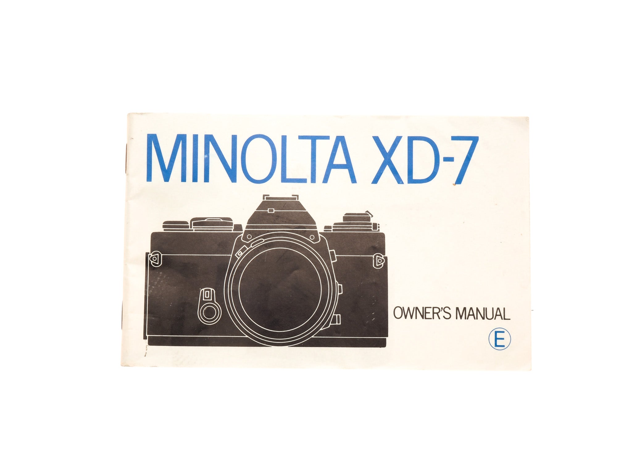 Minolta XD-7 Instructions – Kamerastore