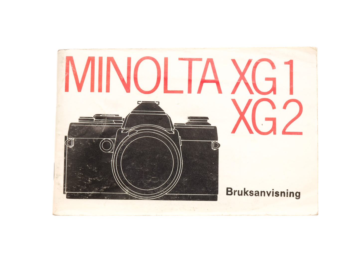 Minolta XG1/XG2 Instructions