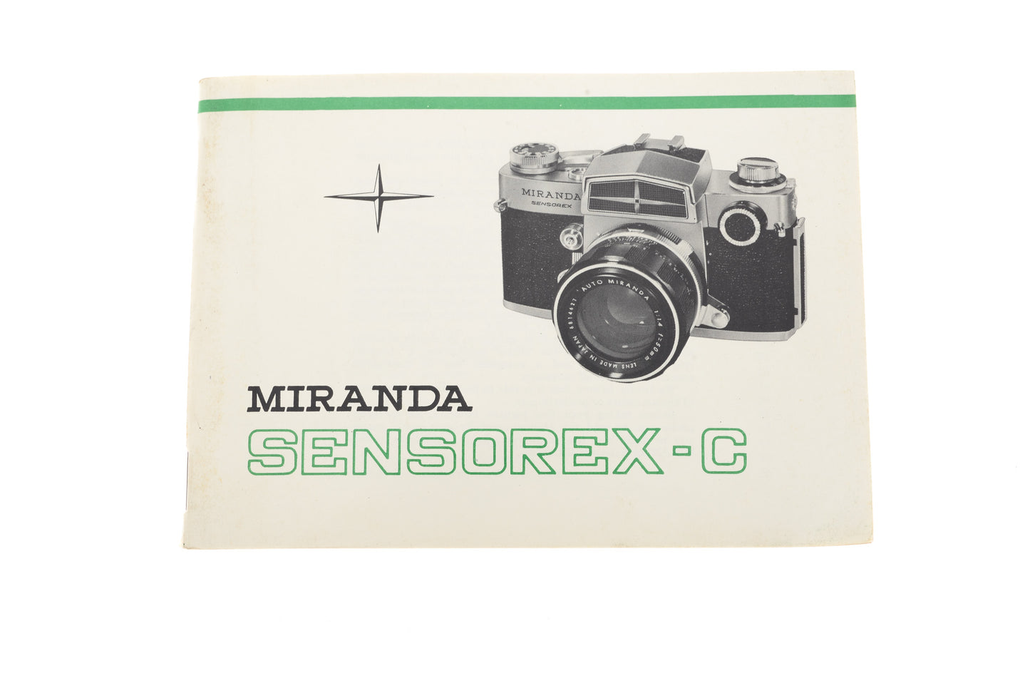 Miranda Sensorex-C Instructions - Accessory