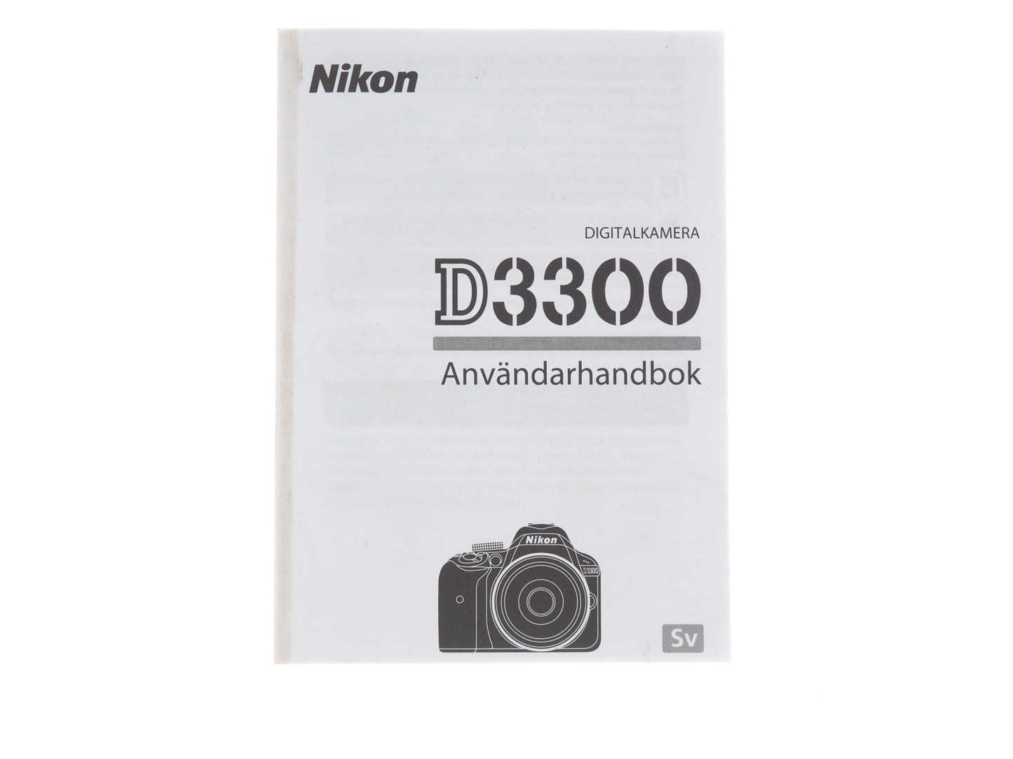 Nikon D3300 Instructions - Accessory