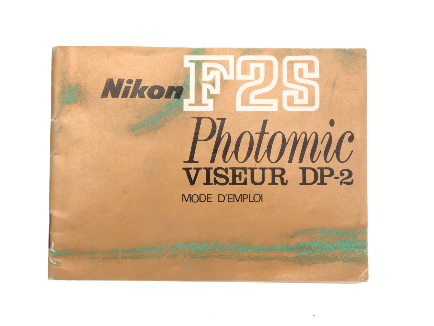 Nikon F2S Photomic Viseur DP-2 Instruction Manual - Accessory