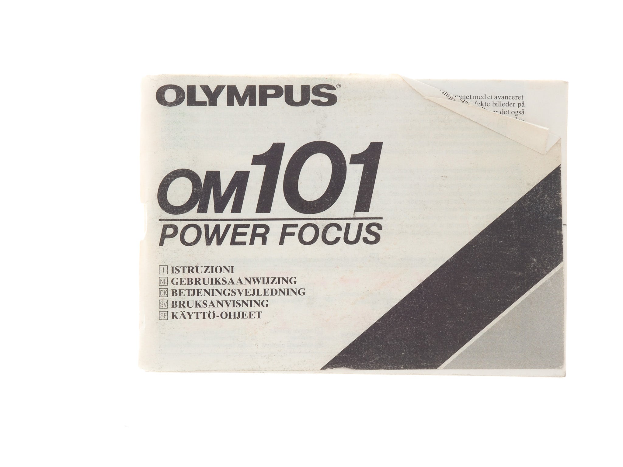 Olympus OM101 Instructions - Accessory – Kamerastore