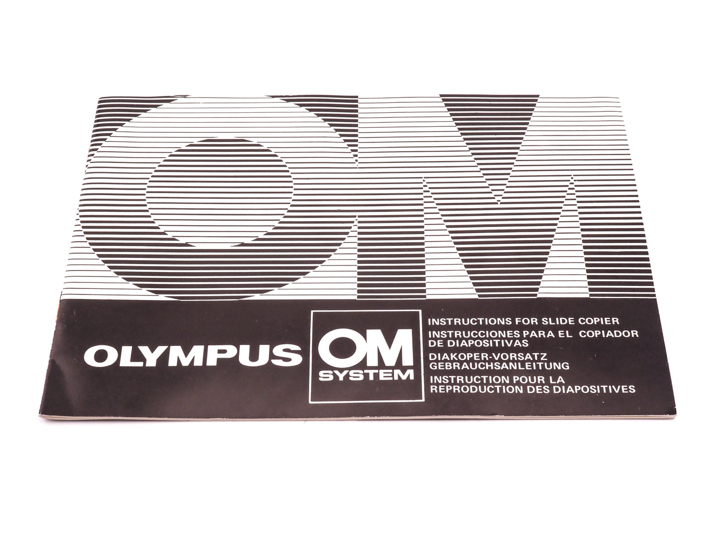 Olympus Slide Copier Instructions - Accessory
