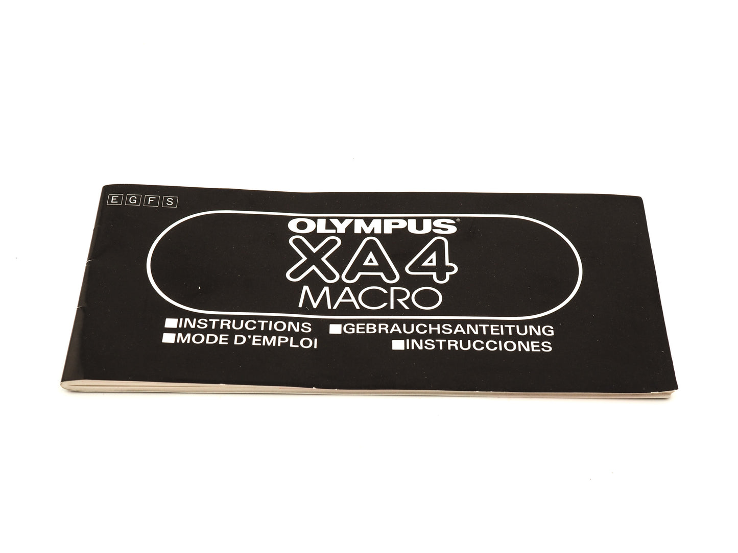 Olympus XA4 Macro Instructions - Accessory