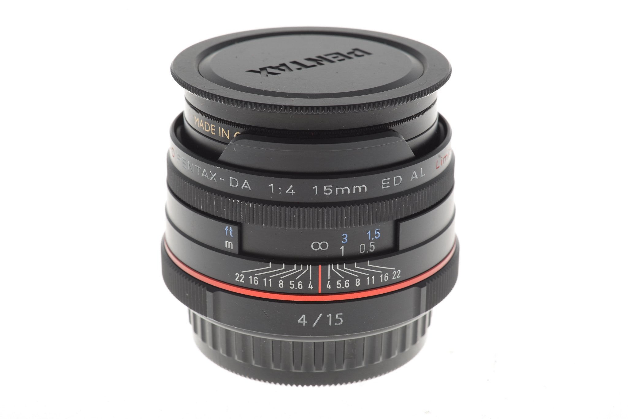 Pentax 15mm f4 ED AL Limited HD Pentax-DA - Lens