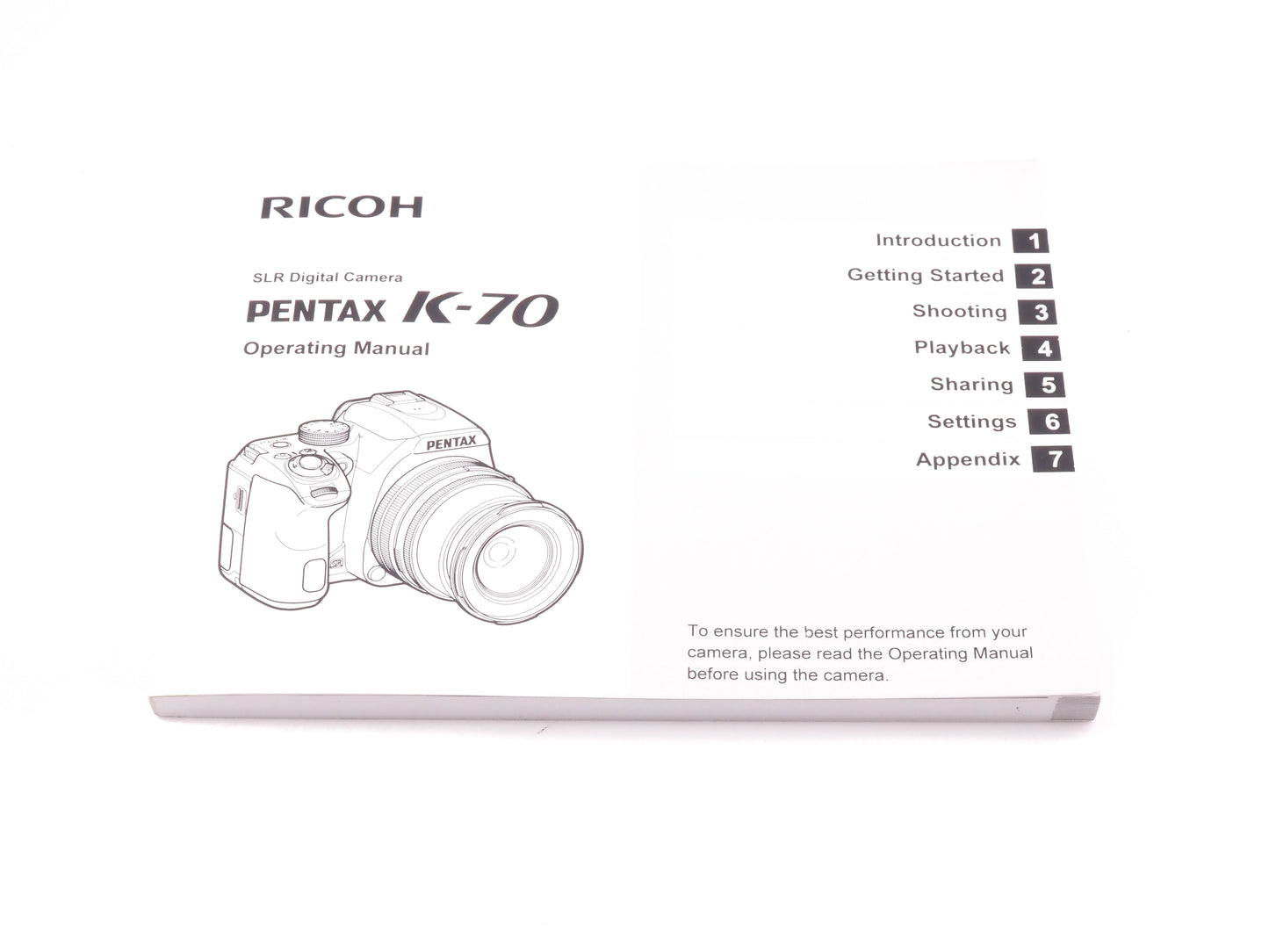 Ricoh Pentax K-70 Instructions - Accessory