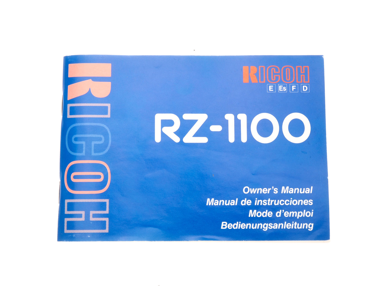 Ricoh RZ-1100 Instructions - Accessory