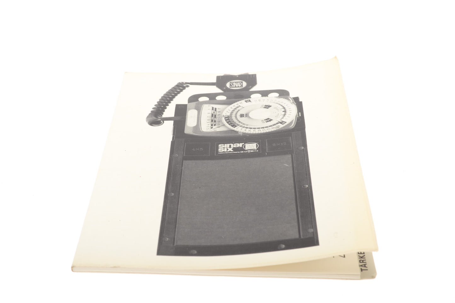 Sinar Gossen Sinarsix Instructions - Accessory