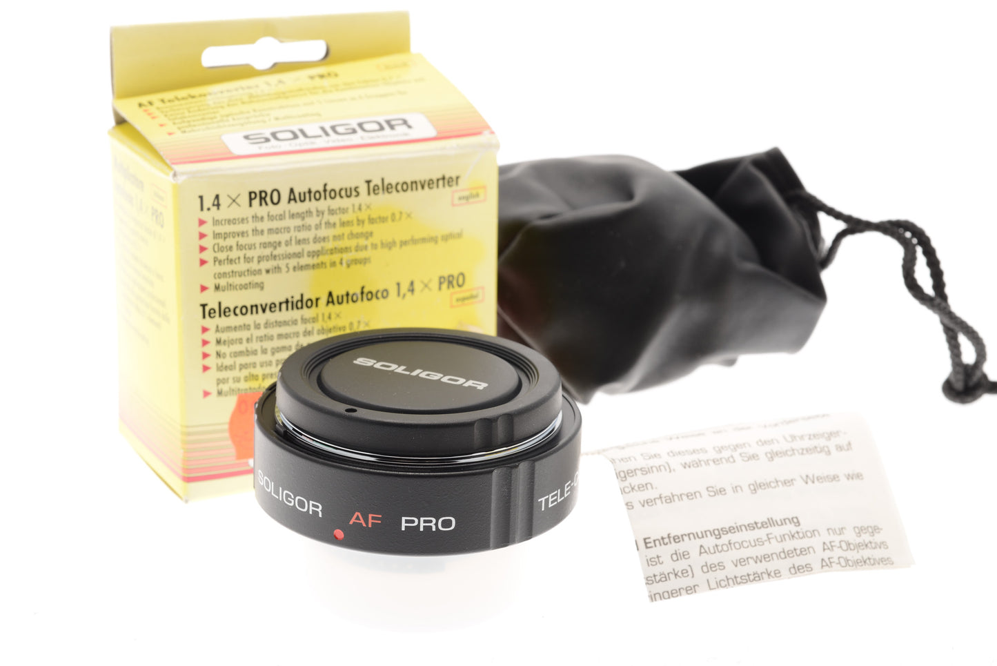 Soligor 1.4x Pro Autofocus Teleconverter N/AFD - Accessory