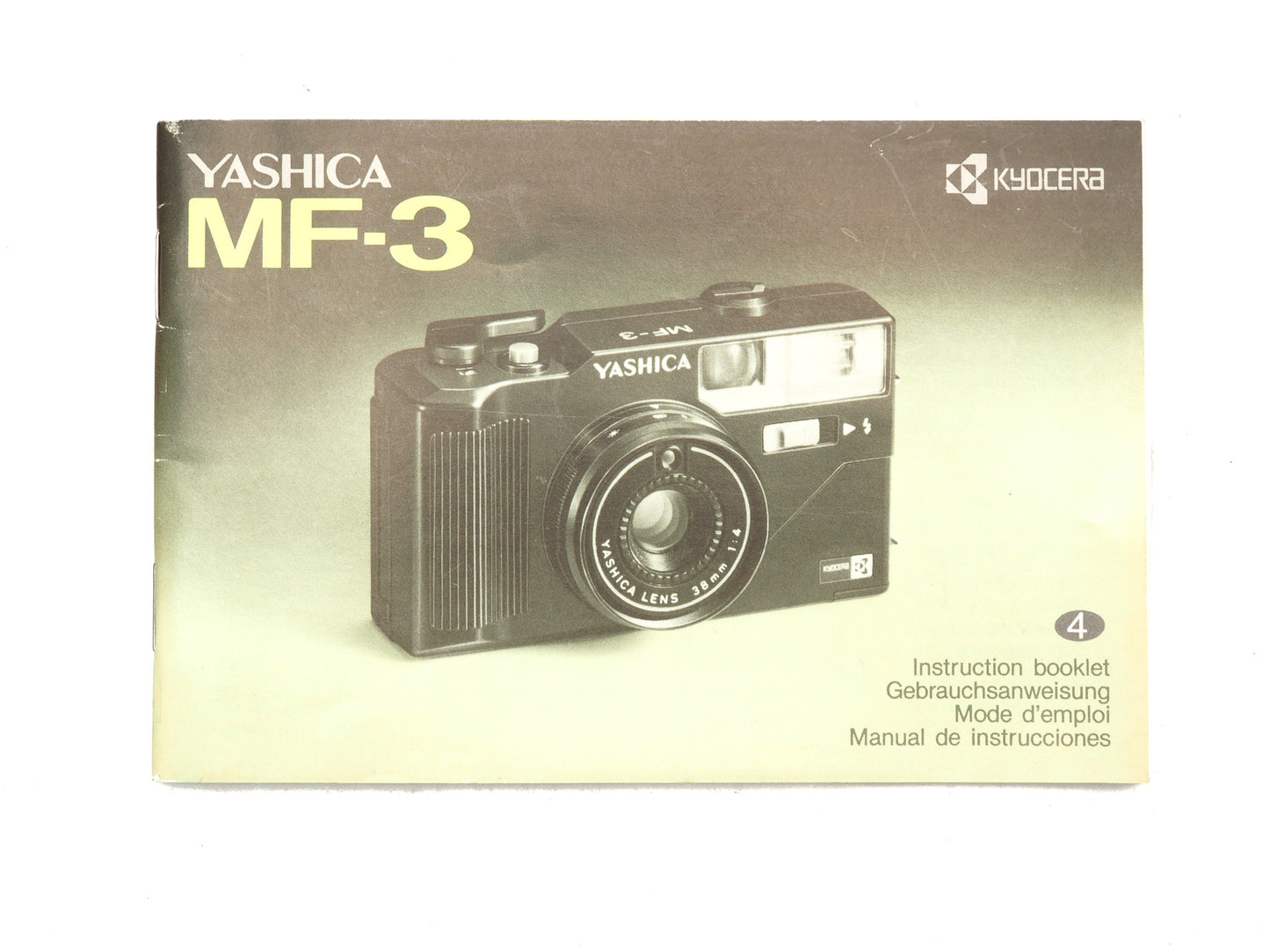 Yashica MF-3 Instruction Manual - Accessory