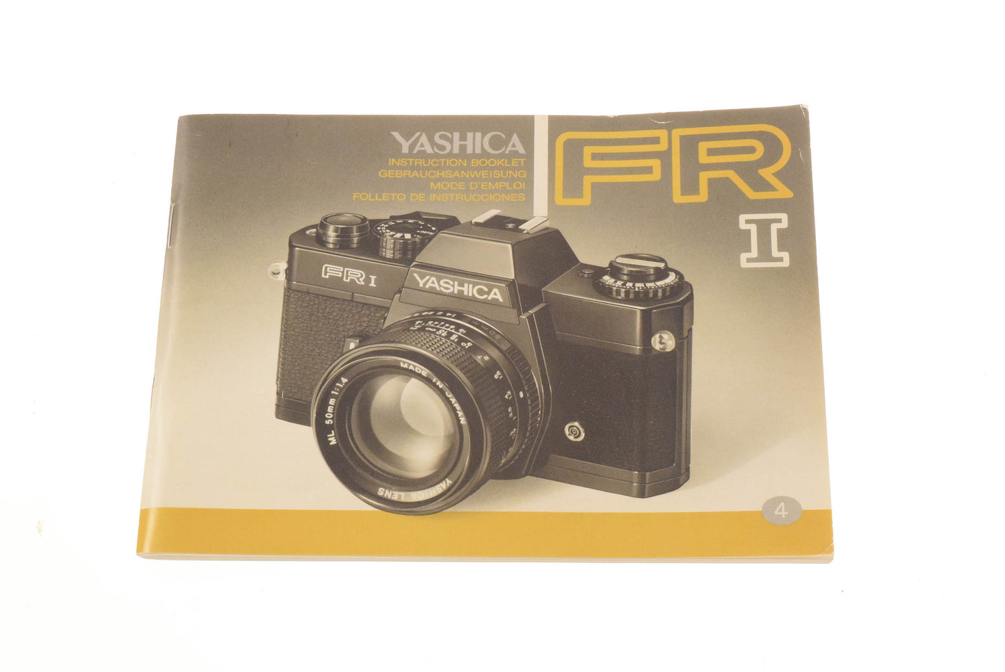 Yashica FR I Instructions - Accessory