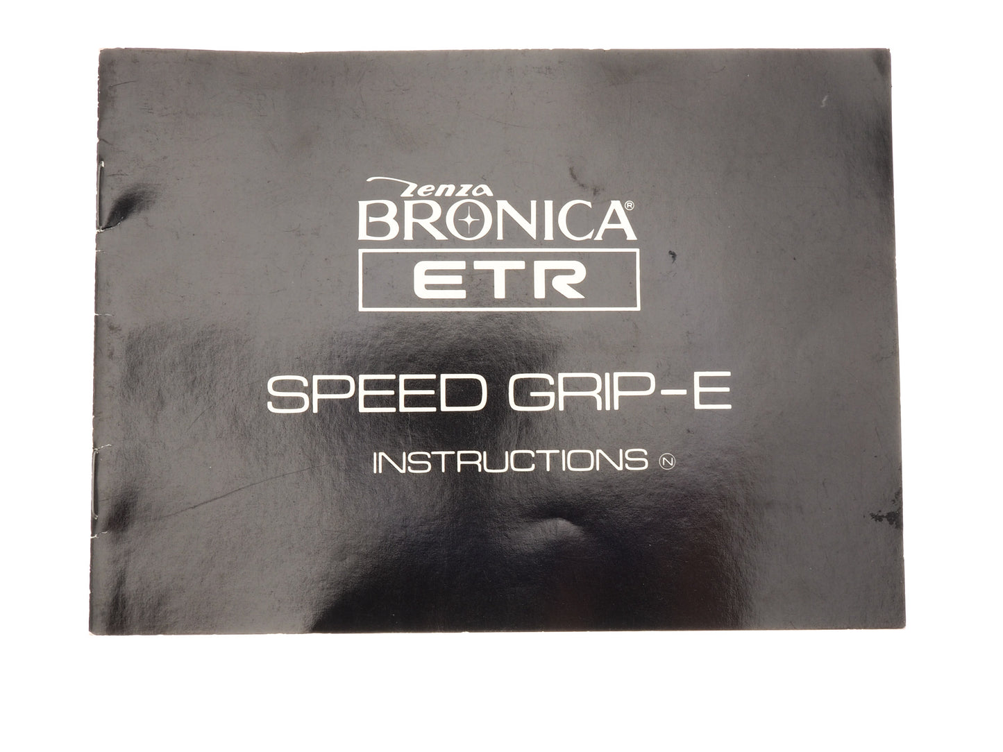 Zenza Bronica Speed Grip-E Instructions - Accessory