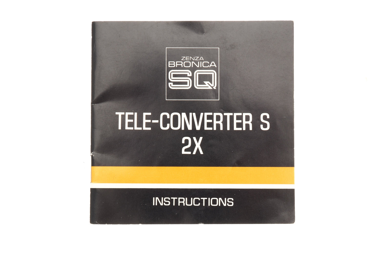 Zenza Bronica Tele-Converter S 2x Instructions - Accessory