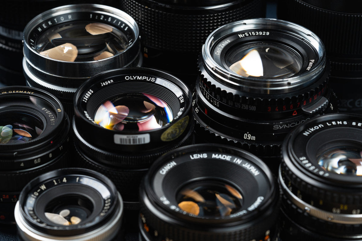 Vintage camera lenses
