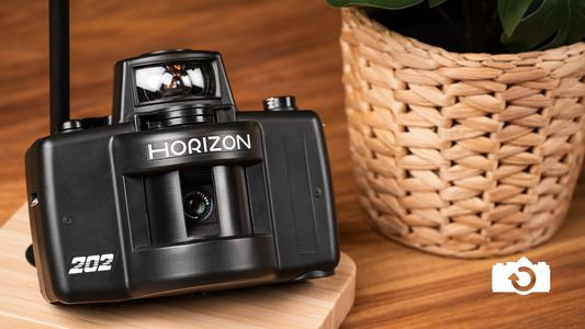 black Horizon 202 film camera