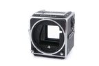 Hasselblad 503CW (Silver, 10243) + A12N Film Magazine + Waist Level Finder (New / Chrome, 42315) + Acute Matte D Microprism / Split Image Focusing Screen (42215) + 80mm f2.8 Planar T* CF (20029) + Winding Crank E (44086)