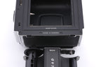 Hasselblad 503CW (Silver, 10243) + A12N Film Magazine + Waist Level Finder (New / Chrome, 42315) + Acute Matte D Microprism / Split Image Focusing Screen (42215) + 80mm f2.8 Planar T* CF (20029) + Winding Crank E (44086)