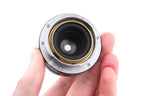 Leica 50mm f2.8 Elmar-M (Black, 11831) + Lens Hood (50mm f2.8 Elmar-M) (12549)