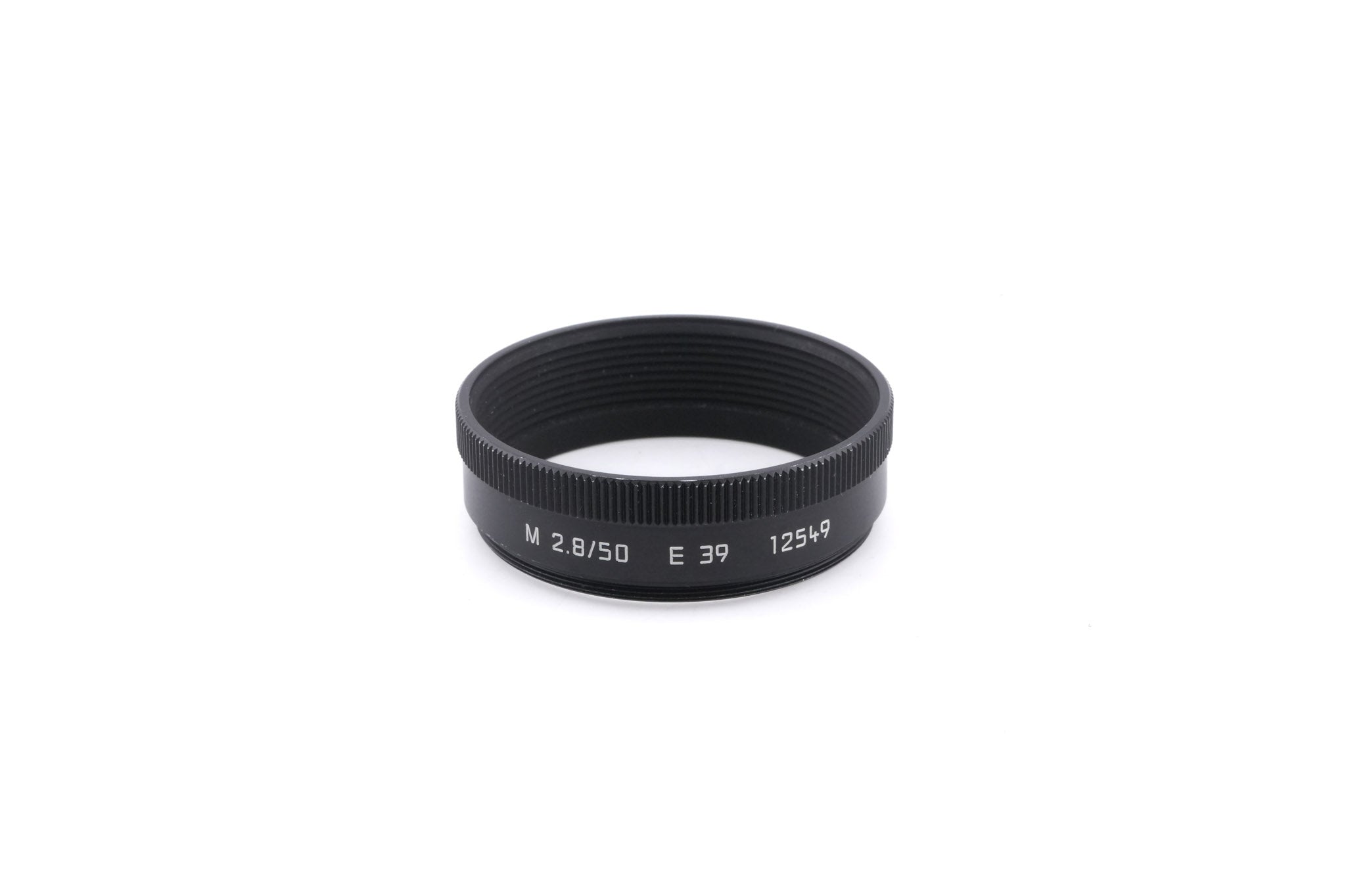 Leica 50mm f2.8 Elmar-M (Black, 11831) + Lens Hood (50mm f2.8 Elmar-M) (12549)