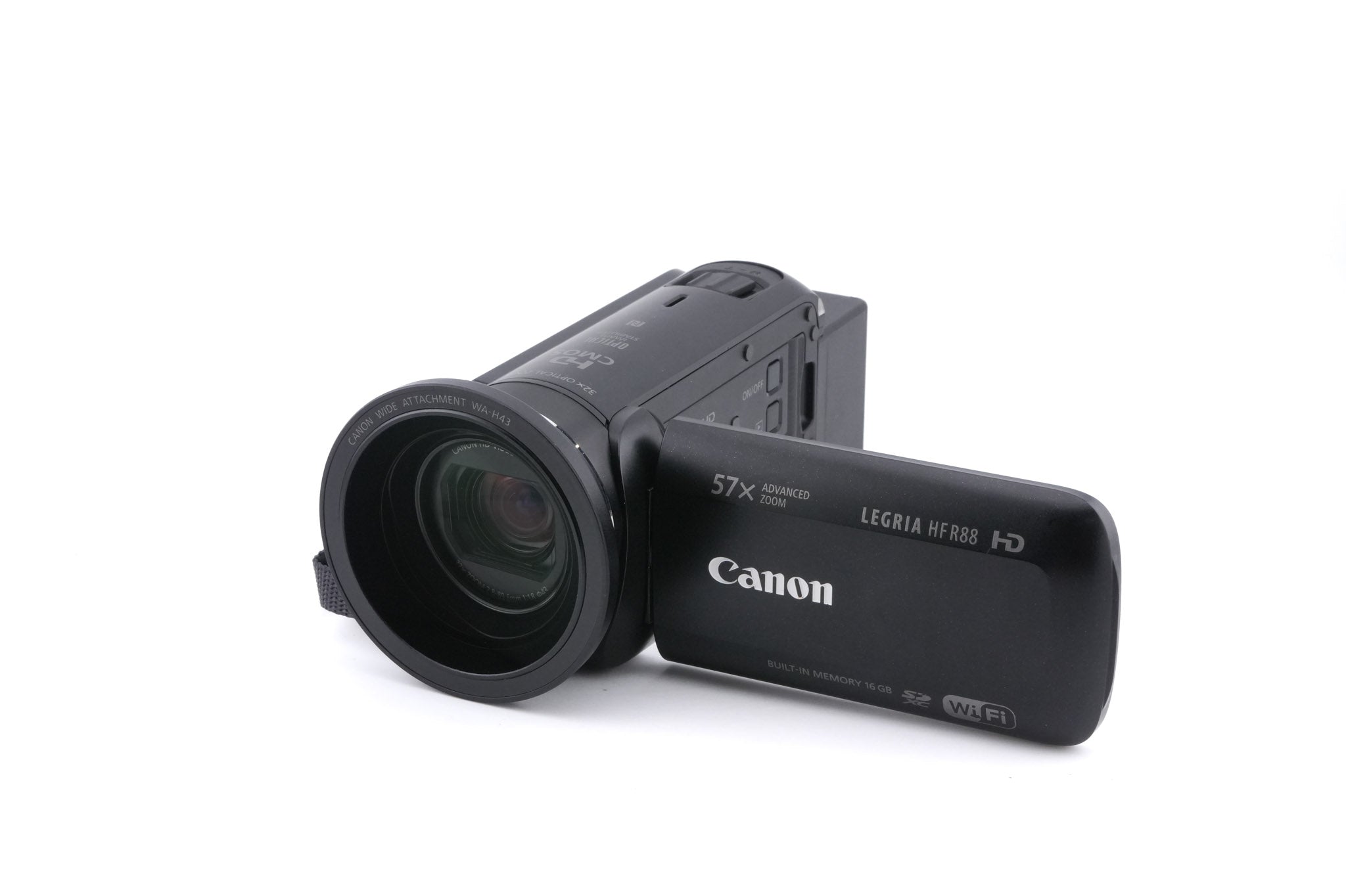 Canon Legria HF R88 + WA-H43 Wide Attachment