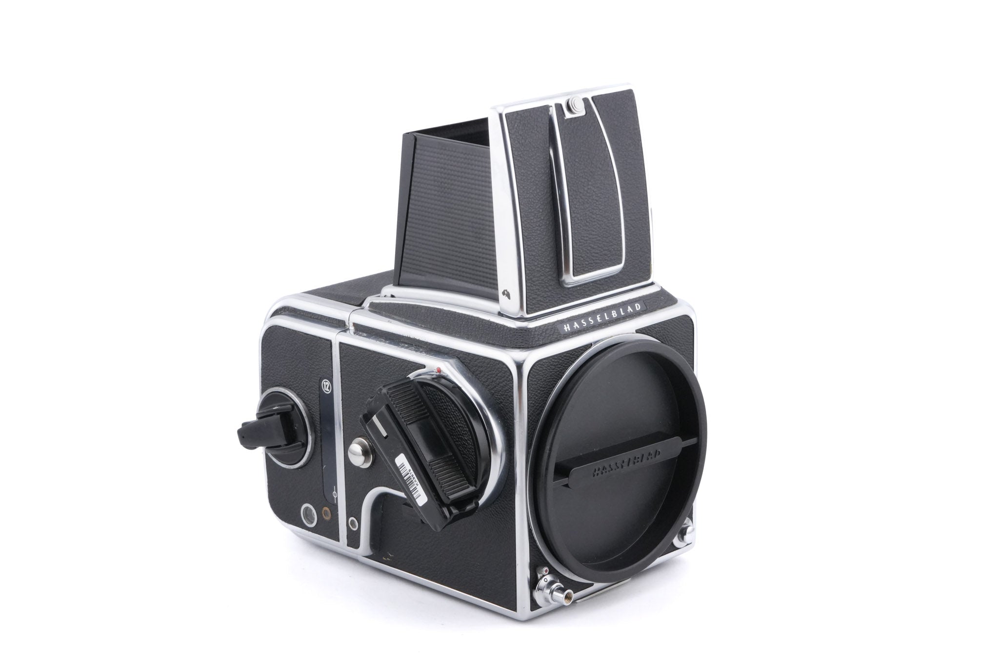 Hasselblad 500C/M (Silver, 10026) + Waist Level Finder (Old / Silver, 42021) + Rapid Winding Crank (44040) + Standard Focusing Screen (42161) + A12 Film Magazine (Silver, 30074)