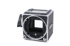 Hasselblad 500C/M (Silver, 10026) + Waist Level Finder (Old / Silver, 42021) + Rapid Winding Crank (44040) + Standard Focusing Screen (42161) + A12 Film Magazine (Silver, 30074)