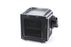 Hasselblad 500C/M (Silver, 10026) + Waist Level Finder (Old / Silver, 42021) + Rapid Winding Crank (44040) + Standard Focusing Screen (42161) + A12 Film Magazine (Silver, 30074)