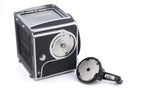 Hasselblad 500C/M (Silver, 10026) + Waist Level Finder (Old / Silver, 42021) + Rapid Winding Crank (44040) + Standard Focusing Screen (42161) + A12 Film Magazine (Silver, 30074)