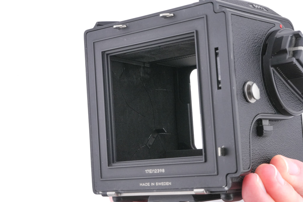 Hasselblad 501C (11045) + Waist Level Finder (New / Black, 42323) + Acute Matte D Standard Focusing Screen (42204)