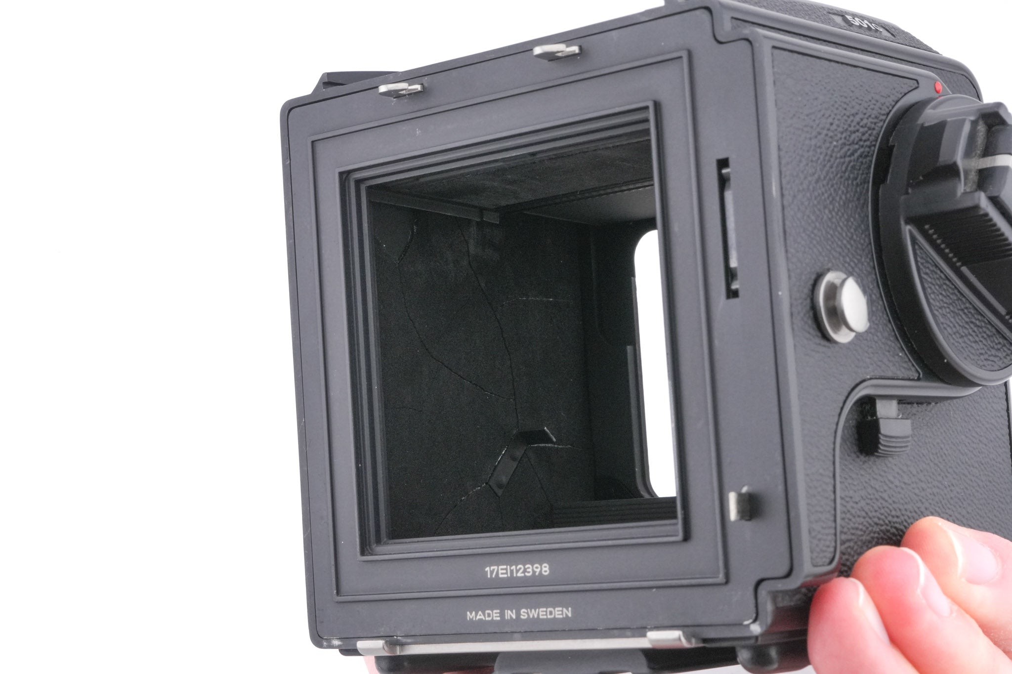 Hasselblad 501C (11045) + Waist Level Finder (New / Black, 42323) + Acute Matte D Standard Focusing Screen (42204)