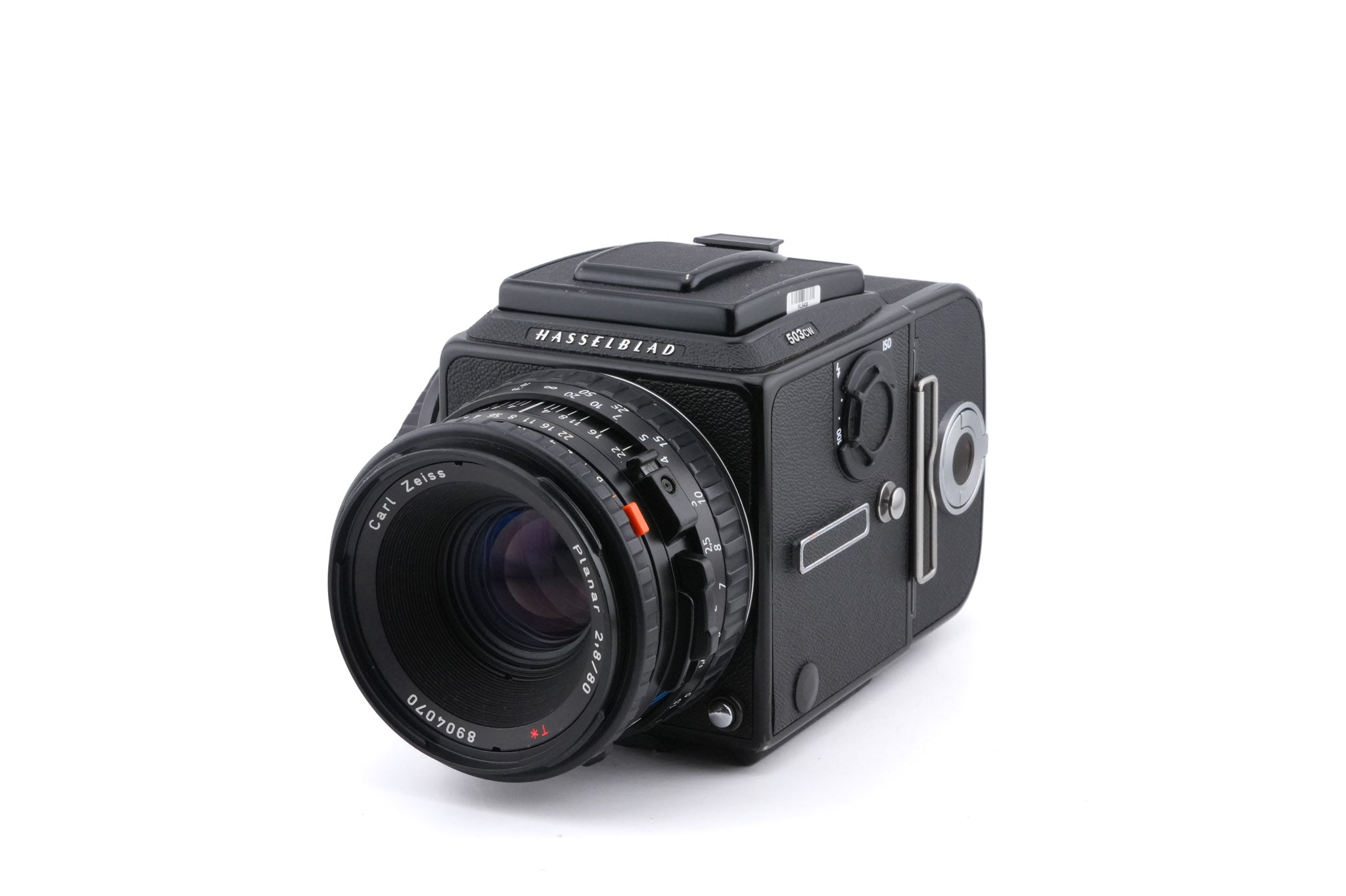 Hasselblad 503CW (Black, 10246) + Acute Matte D Standard Focusing Screen (42204) + Waist Level Finder (New / Black, 42323) + A12N Film Magazine + 80mm f2.8 Planar T* CFE (20034)