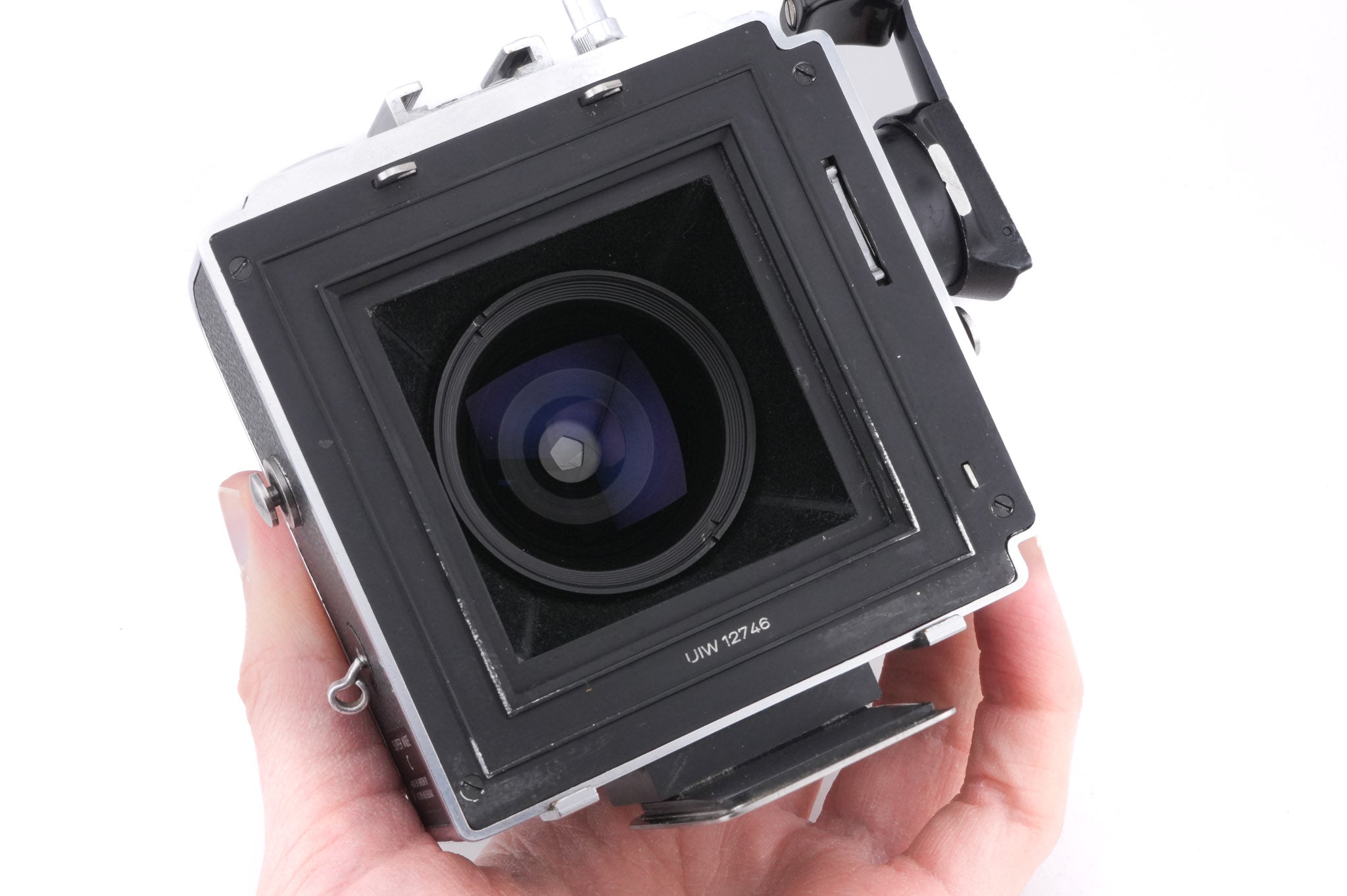 Hasselblad Super Wide C (SWC) (Silver, 10049) + A12 Film Magazine (Silver, 30074) + SWC Viewfinder (52035/TISOC)