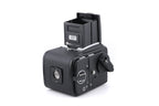 Hasselblad 500C/M (Black, 10170) + Rapid Winding Crank (44040) + A12 Film Magazine (Black, 30147) + Focusing Screen With Split-Image Rangefinder (42188) + Waist Level Finder (New / Black, 42323)