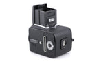 Hasselblad 500C/M (Black, 10170) + Rapid Winding Crank (44040) + A12 Film Magazine (Black, 30147) + Focusing Screen With Split-Image Rangefinder (42188) + Waist Level Finder (New / Black, 42323)